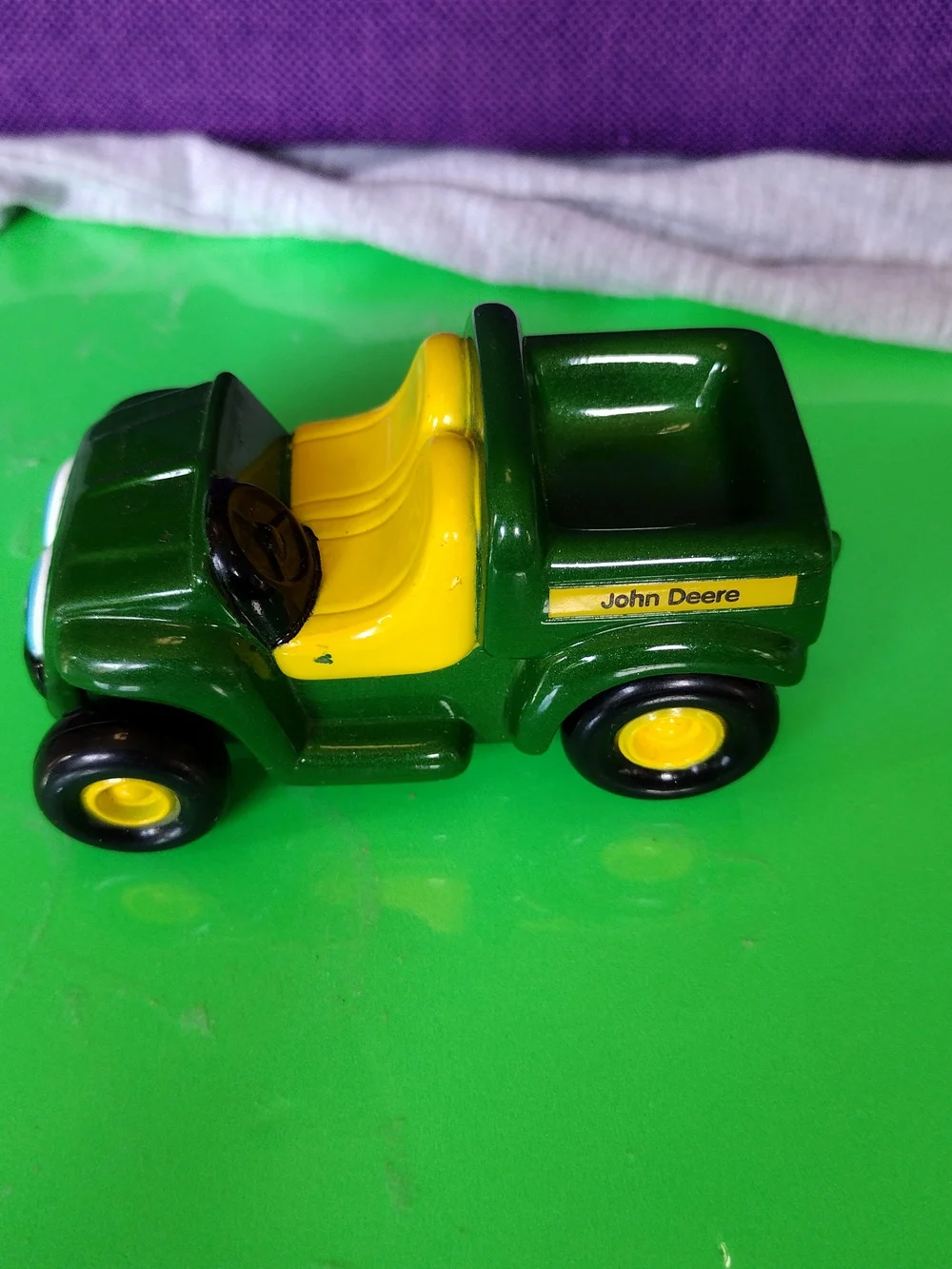 Green and Yellow Kids Toy Tractor - John Deere Style